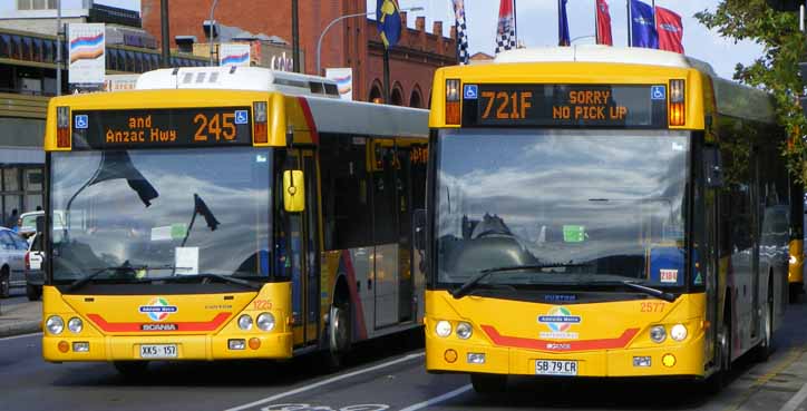 Adelaide Metro Scania L94UB Custom CB60 1225 & Scania K230UB Custom CB60 Evo II 2577